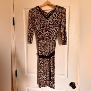 🌟 Robert Rodriguez Leopard Print V-Neck Dress 🌟